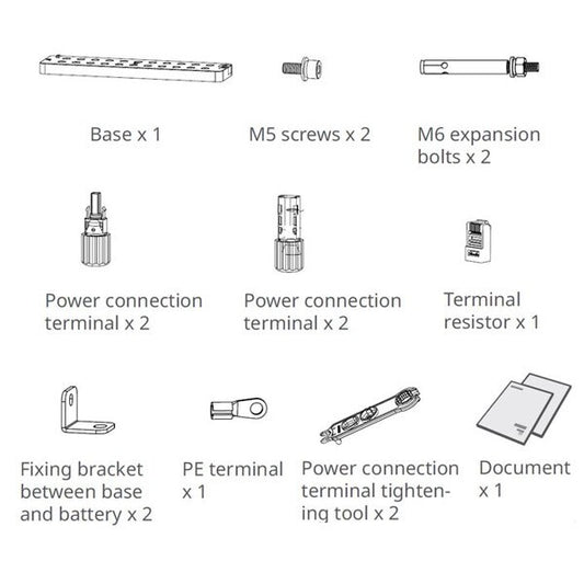 GoodWe Bodenmontagehalterung für Batterie LX D5.0-10 5kWh (SIB0724-00-00P)