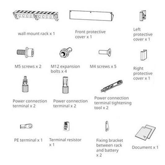 GoodWe Wandmontagehalterung für Batterie LX D5.0-10 5kWh (SIB0725-00-00P)
