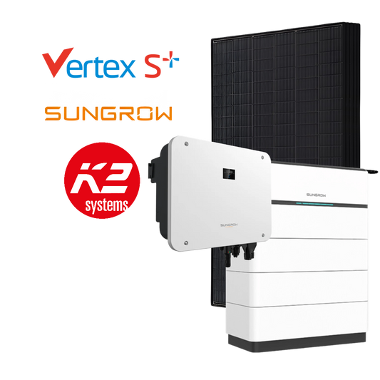 Sungrow 15kWp Komplett-PV-System, mit Batterieoption, inkl. Installation & Registrierung