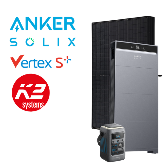 Anker SOLIX X1 5-12kWp Komplett-PV-System, mit Batterieoption, inkl. Installation & Registrierung